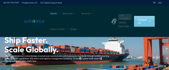 Logistics Website Design demo