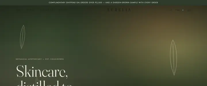 Aurelia demo website screenshot