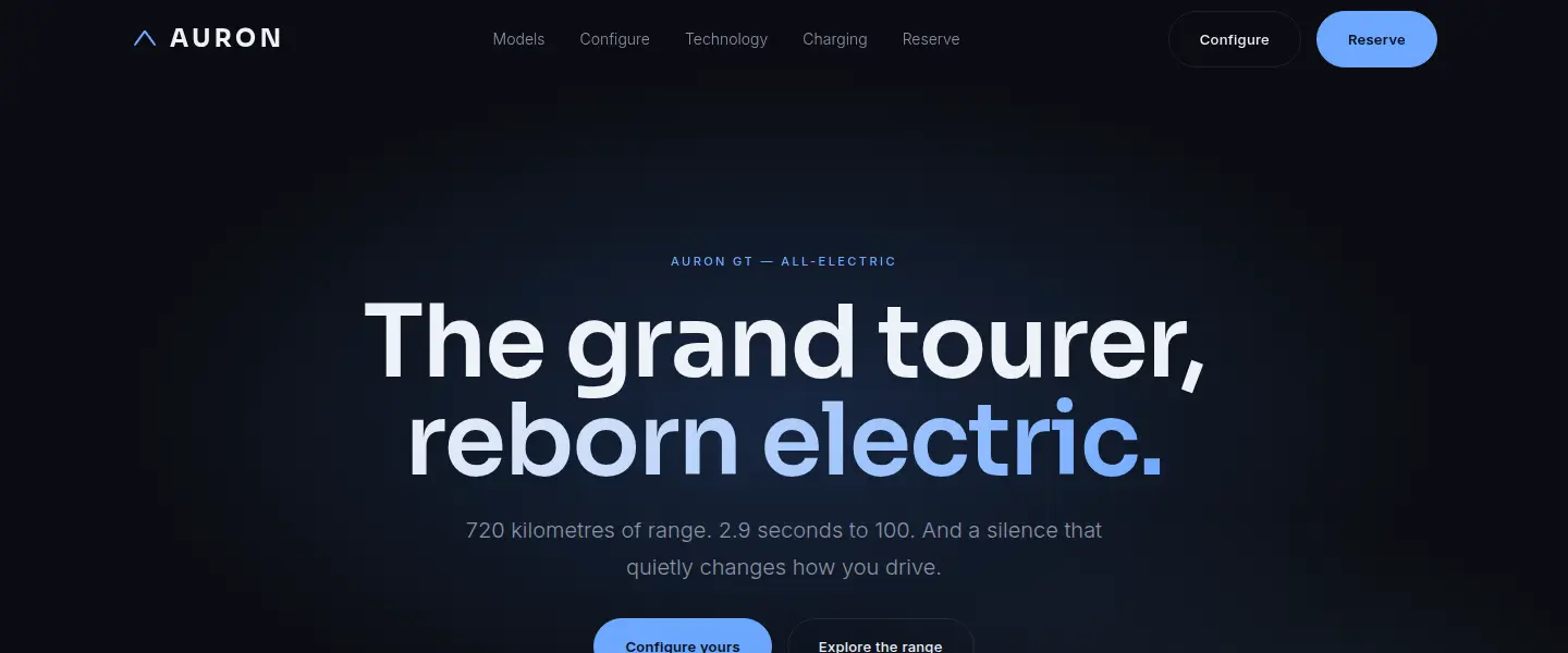 Auron demo website