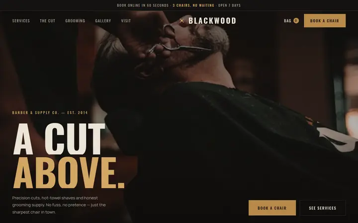 Blackwood demo website