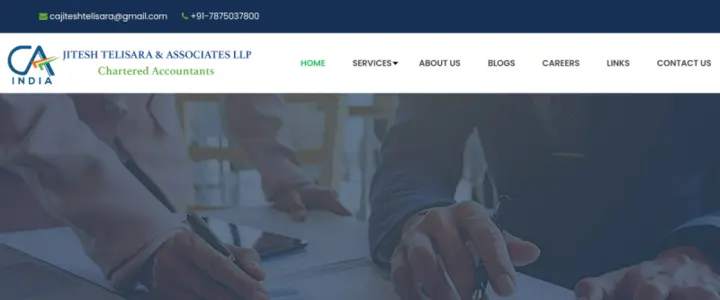 CA Jitesh Telisara demo website