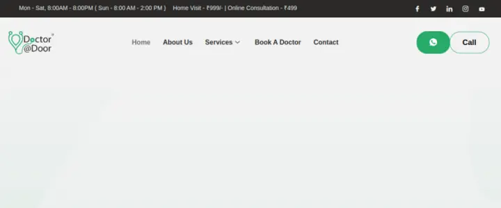 Doctor at Door demo website