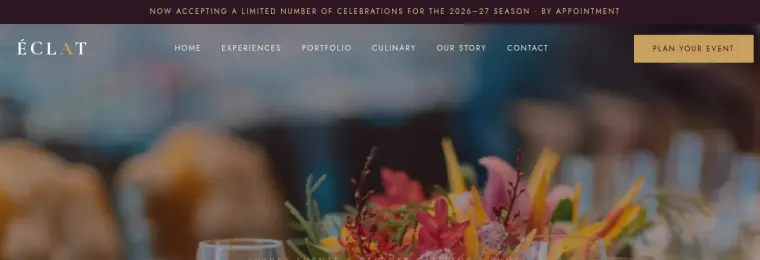 Event Management Website Design demo