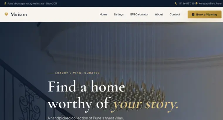 Maison Realty demo website