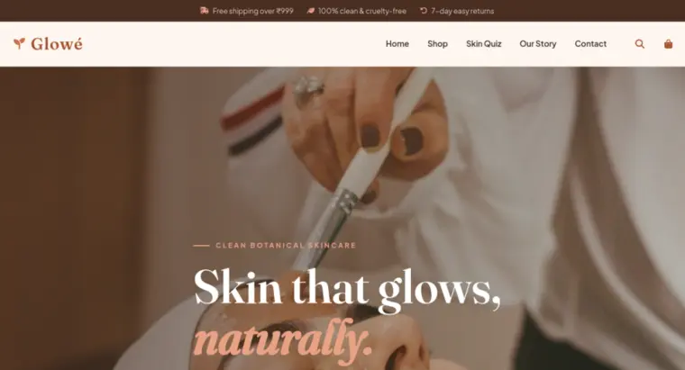 D2C Brand Website Design demo