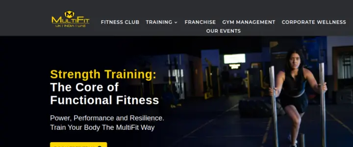 Gym Website Design demo