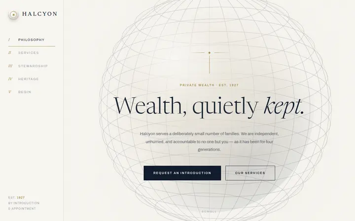 Halcyon demo website