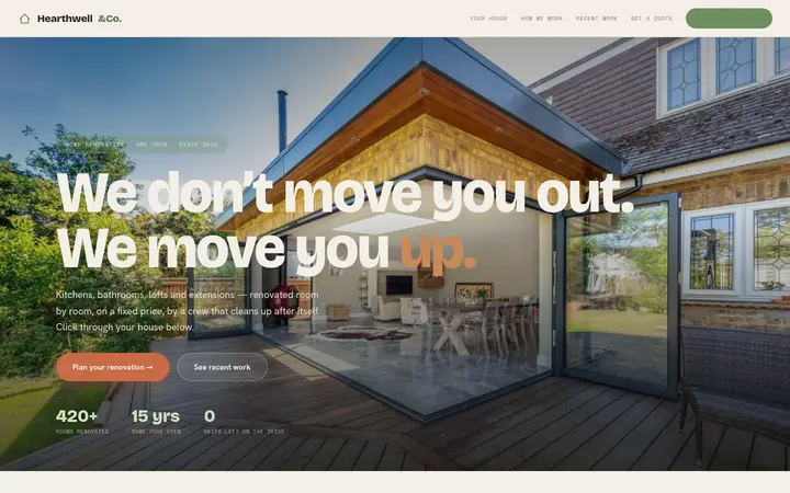 Hearthwell & Co. demo website screenshot