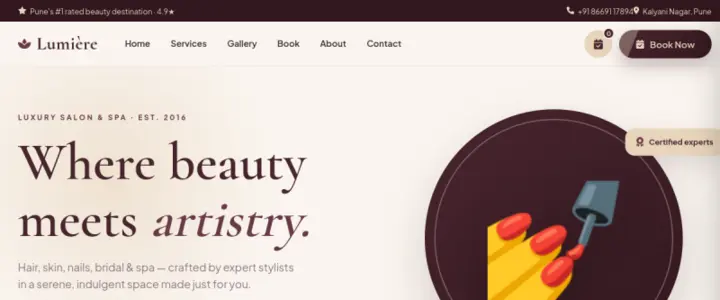 Lumière demo website