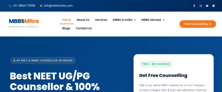 MBBS Mitra demo website screenshot