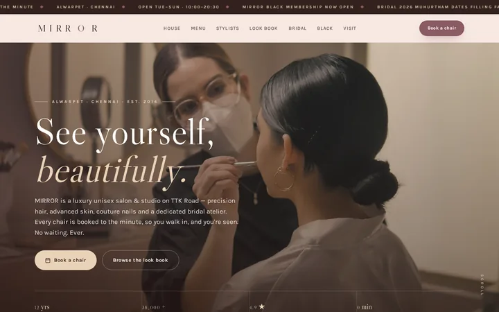 Mirror demo website
