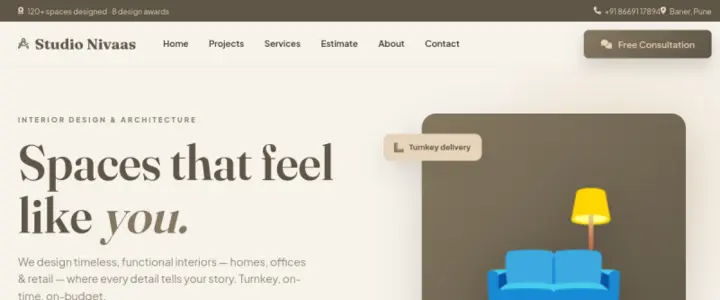 Studio Nivaas demo website