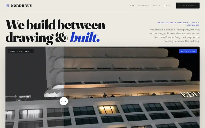 Nordhaus Architects demo website