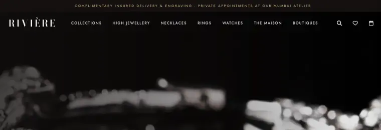 RIVIÈRE Joaillerie demo website