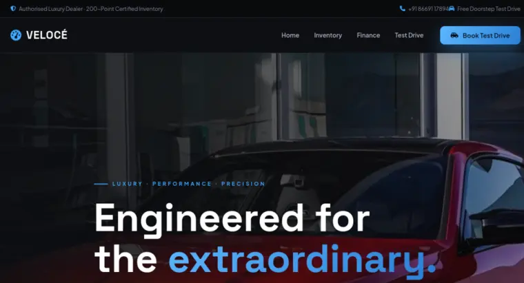 Car Dealership Website Design demo