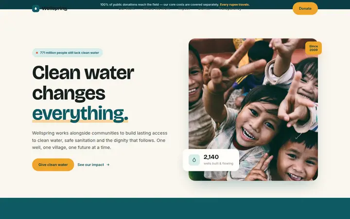 NGO Website Design demo